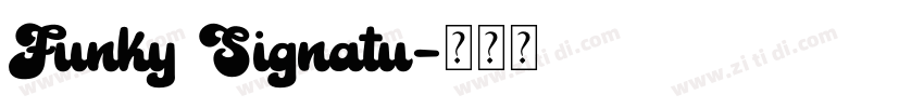 Funky Signatu字体转换